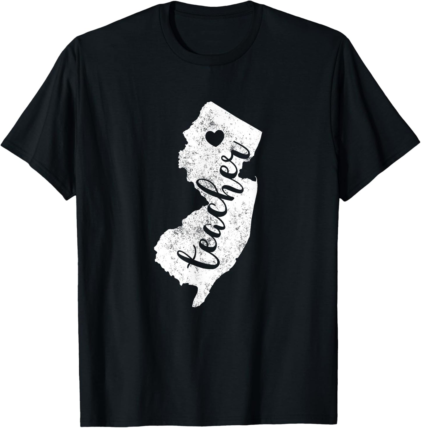 Teacher Red For Ed New Jersey Public Education Men Women Kids T-Shirt - T-Shirt | Black