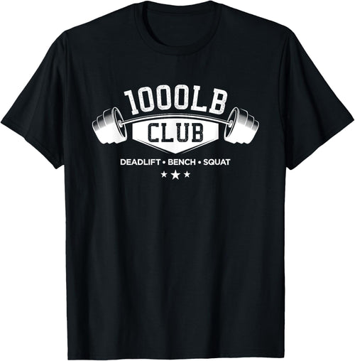 1000 Lb Pound Club Gym Weightlifting Deadlift Bench Squat