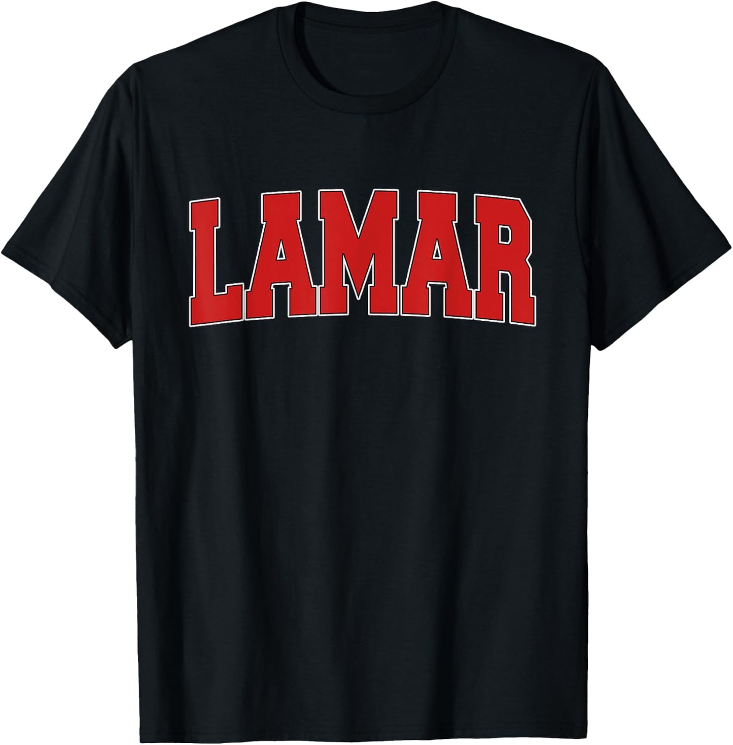 LAMAR MO MISSOURI Varsity Style USA Vintage Sports T-Shirt - T-Shirt | Black