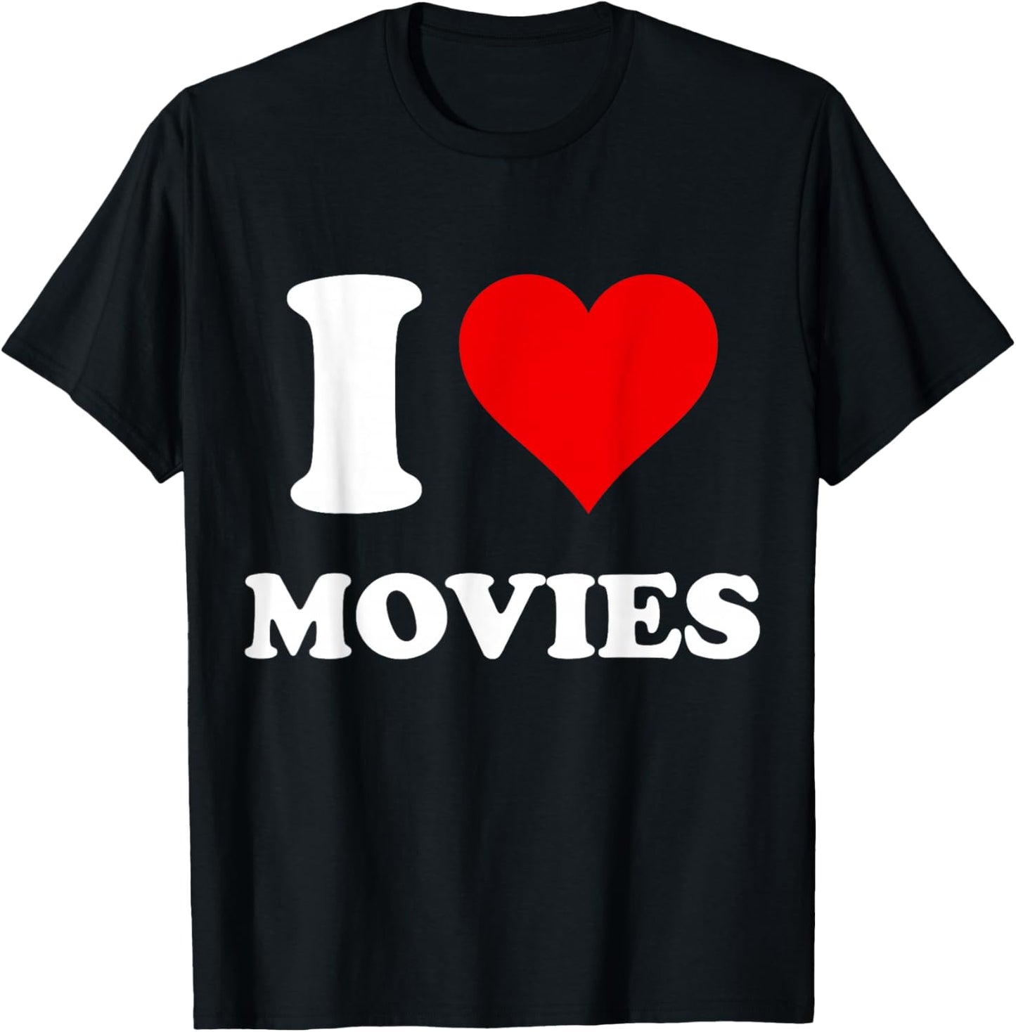 I Heart Movies I Love Movies T-Shirt - T-Shirt | Black