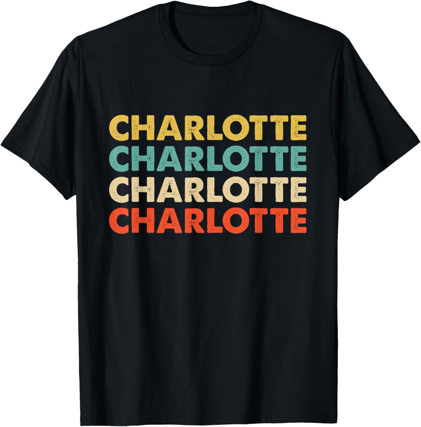 Charlotte Name T-Shirt - T-Shirt | Black