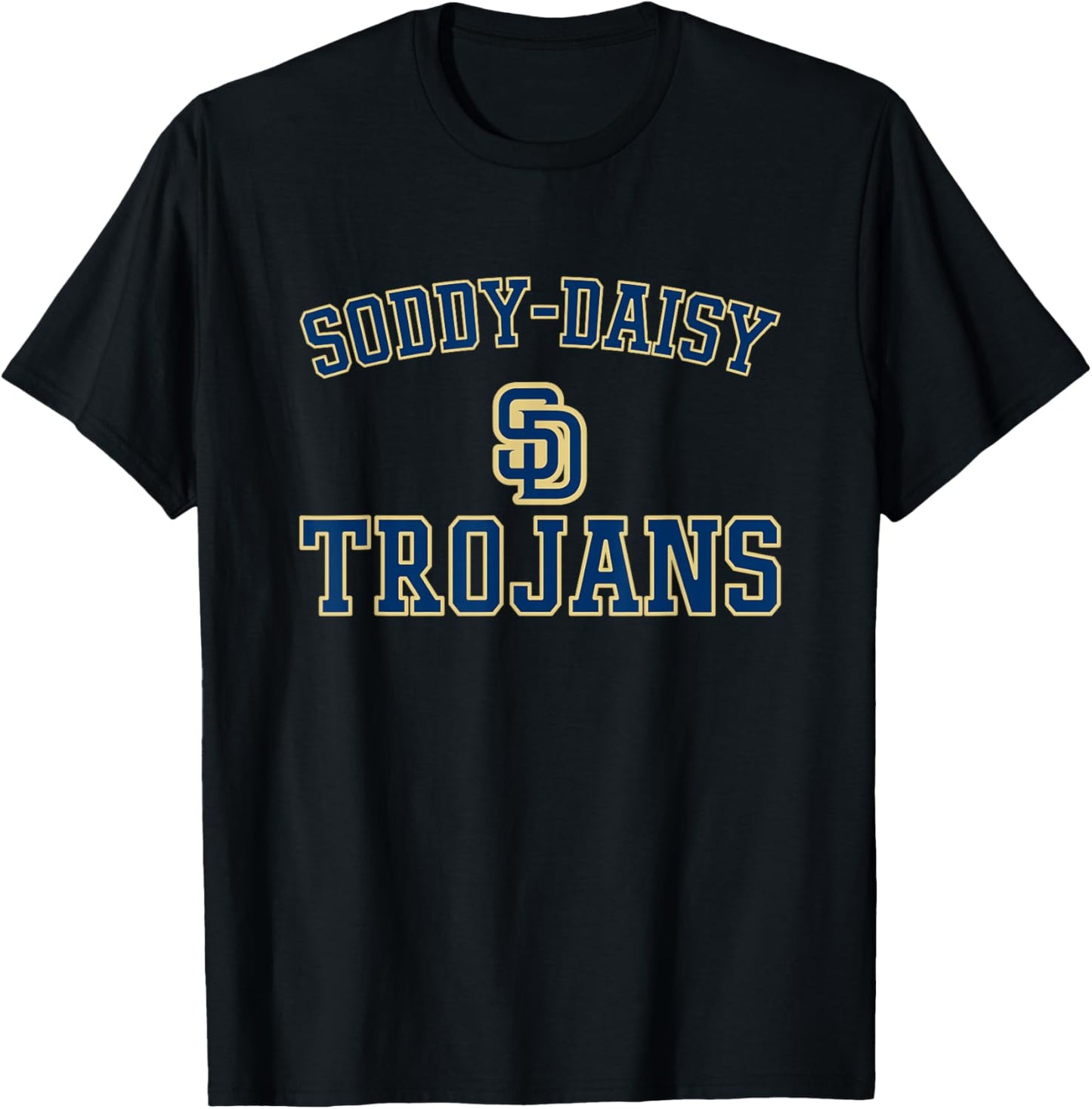 Soddy-Daisy Trojans Logo Varsity HS T-Shirt - T-Shirt | Black