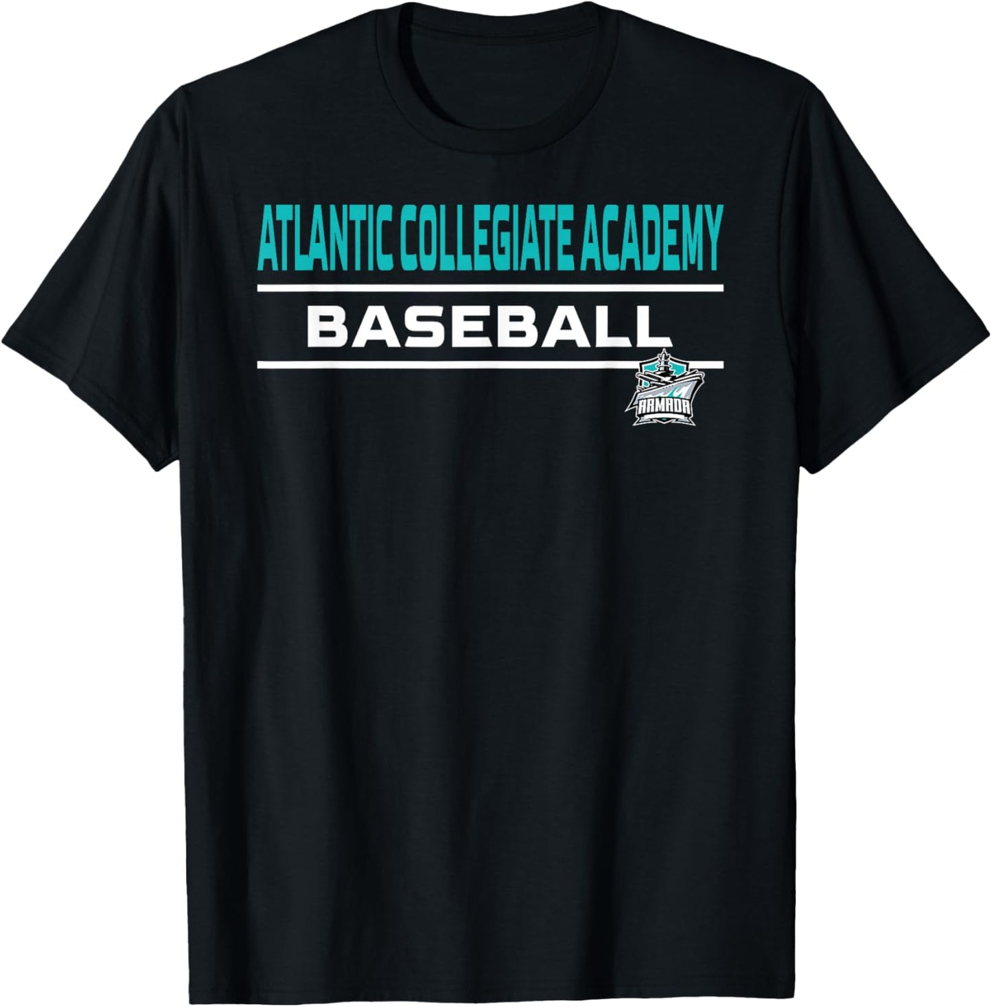 Atlantic Collegiate Academy Armada Baseball T-Shirt - T-Shirt | Black