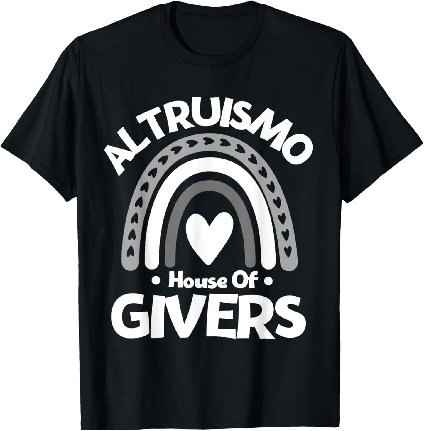 Altruismo House of Givers, Vintage Rainbow Spirit T-Shirt - T-Shirt | Black