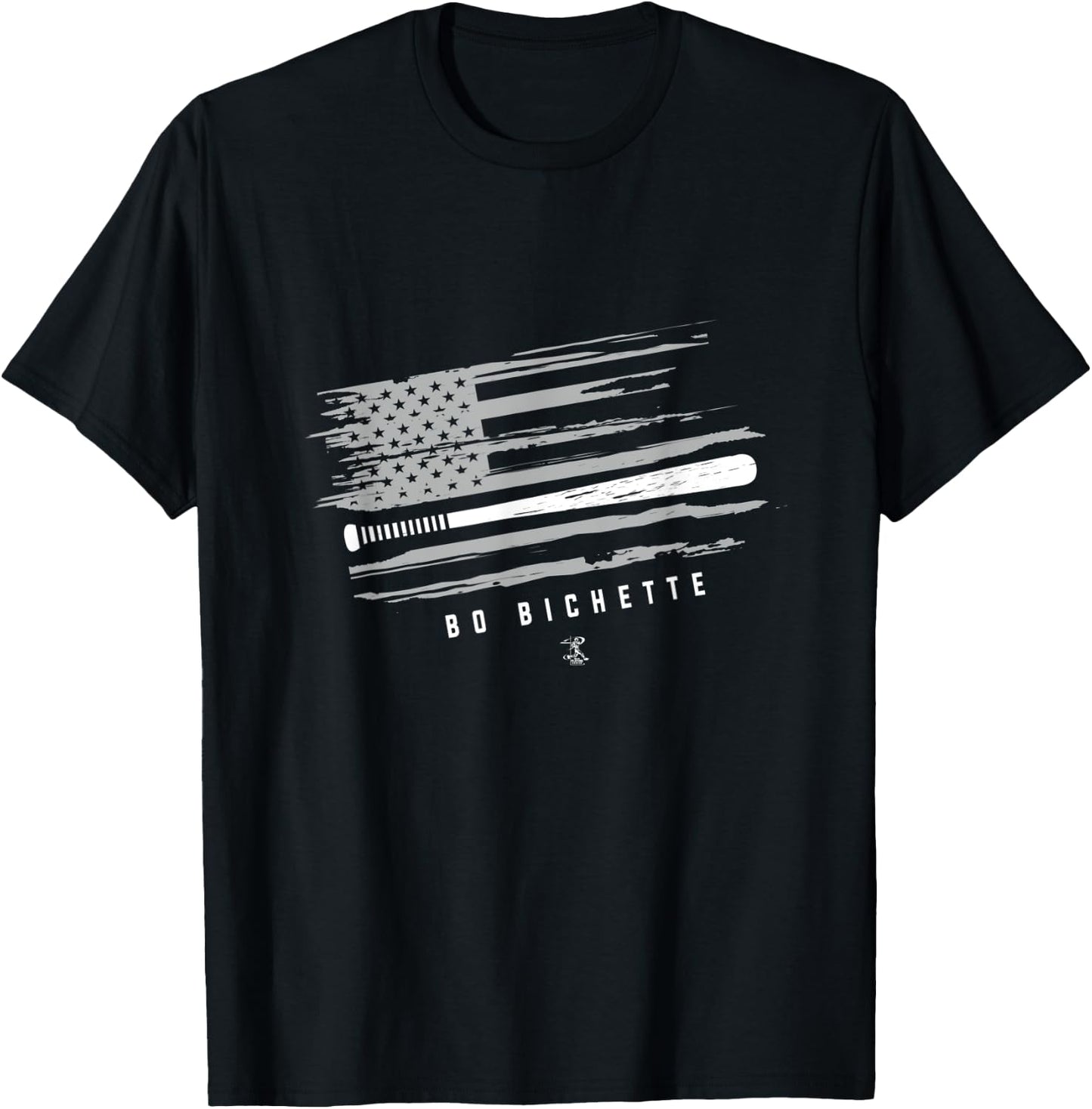 Bo Bichette Baseball Flag Graphic - Apparel T-Shirt - T-Shirt | Black