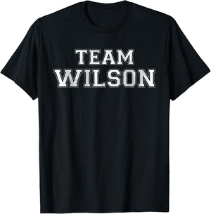 Funny Family Sports Team Wilson Last Name Wilson T-Shirt - T-Shirt | Black