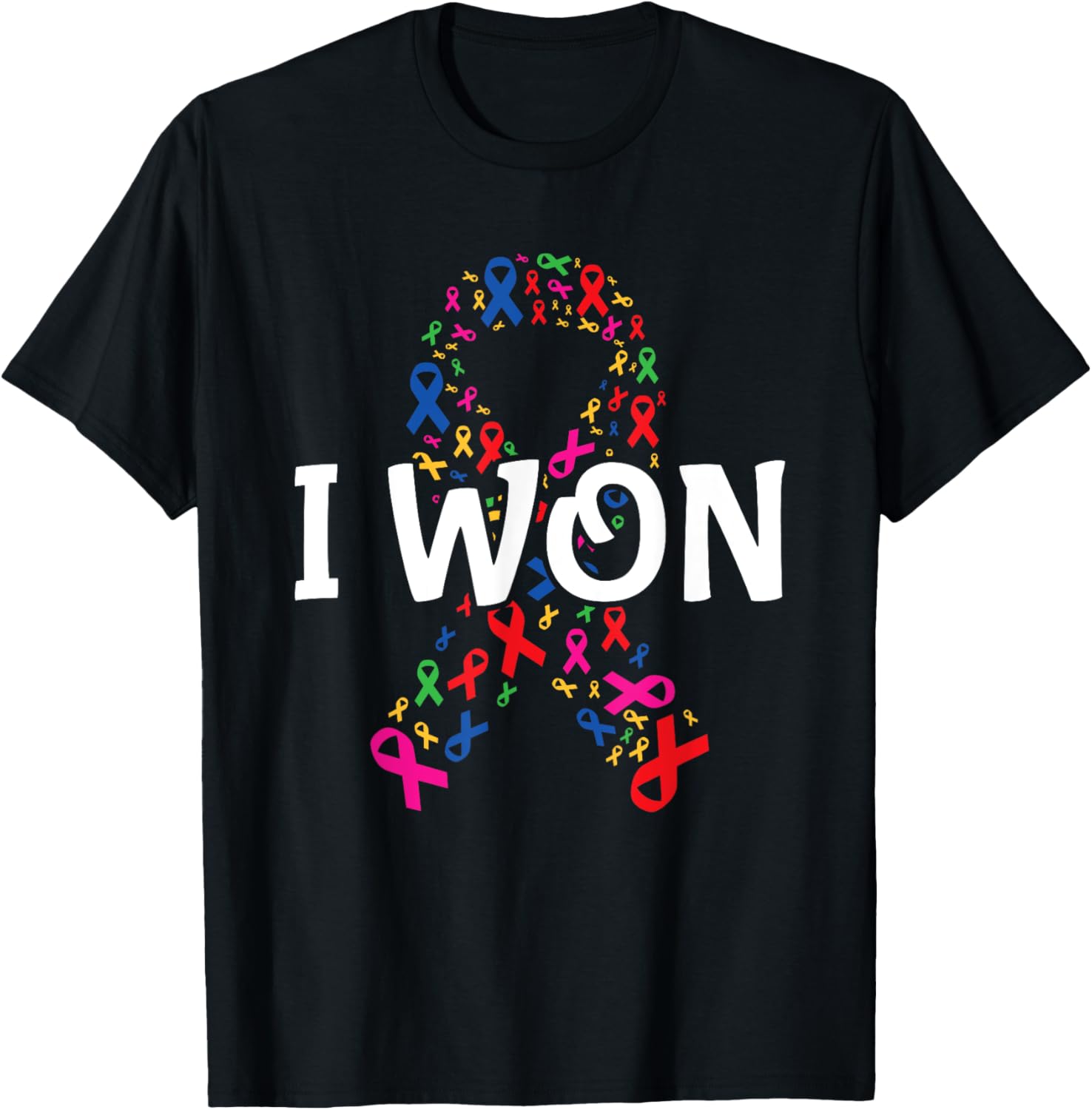 I won World Cancer Day for Cancer Awareness Cancer Survivor T-Shirt - T-Shirt | Black