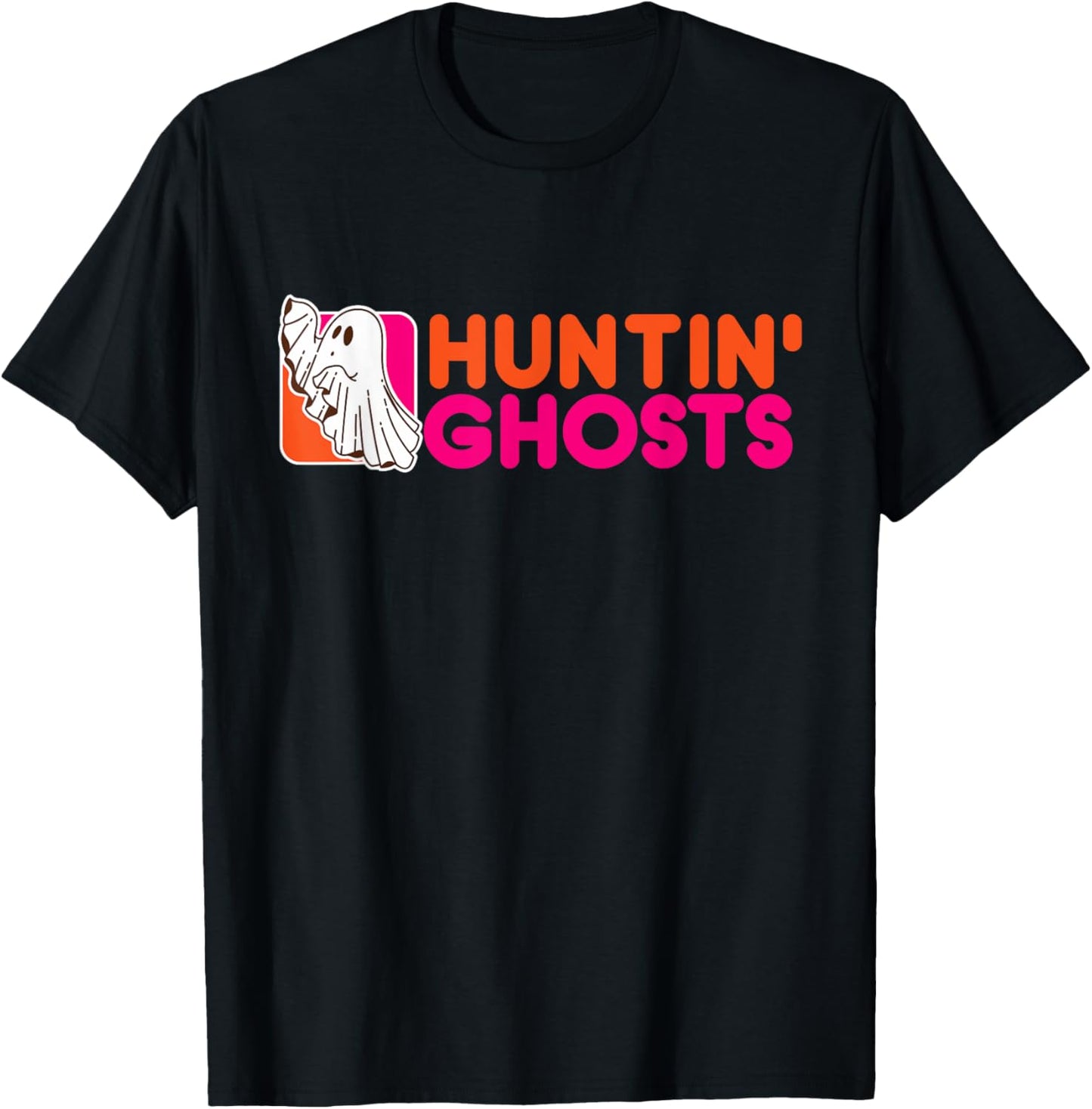 Hunting Ghosts - Ghost Hunter Paranormal Activity Halloween T-Shirt - T-Shirt | Black