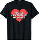 You've Leveled Up My Heart Gamer Love Valentine's Day Retro T-Shirt - T-Shirt | Black