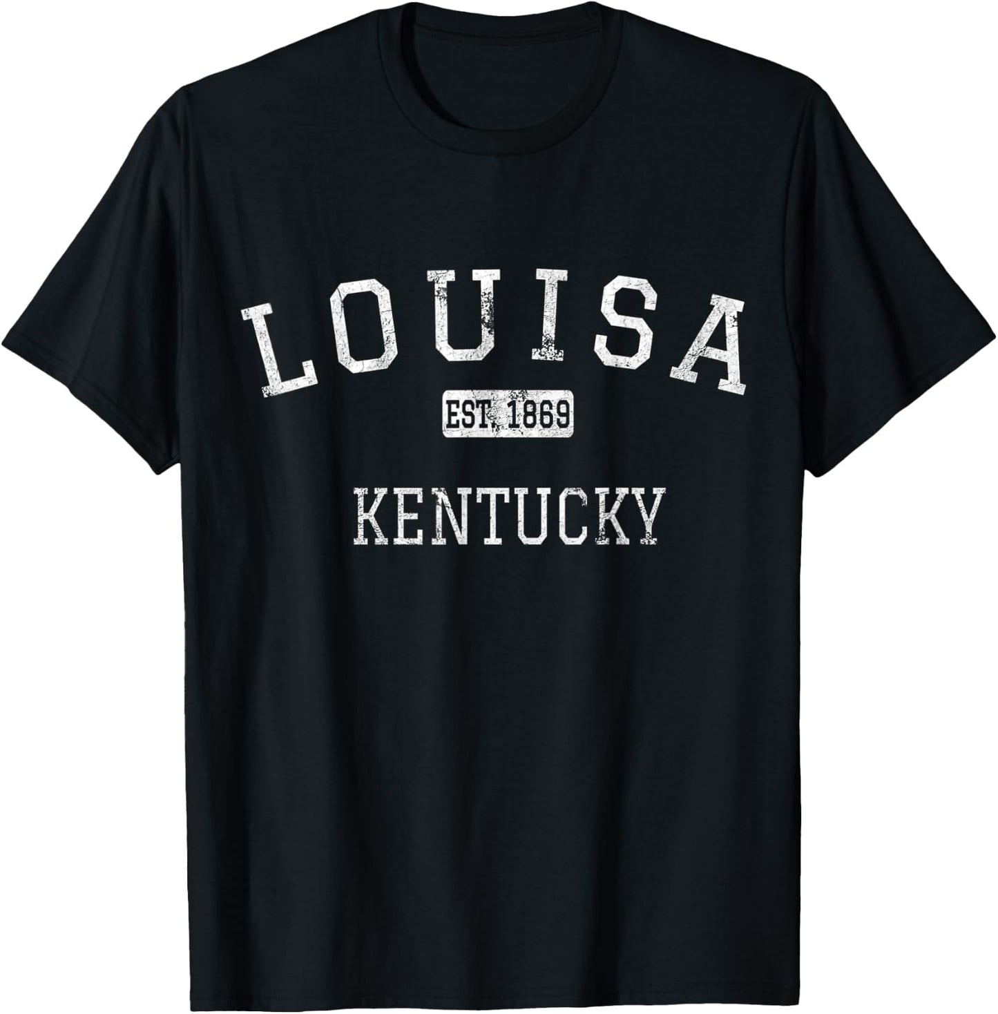 Louisa Kentucky KY Vintage T-Shirt - T-Shirt | Black