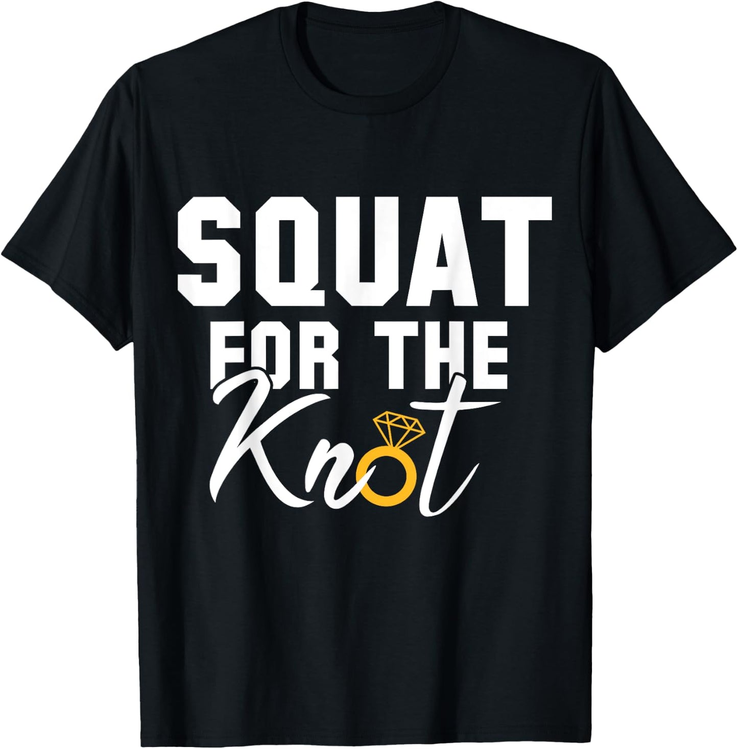 Women Workout Squat Bride Wedding Cool Fitness Lover Gift T-Shirt - T-Shirt | Black