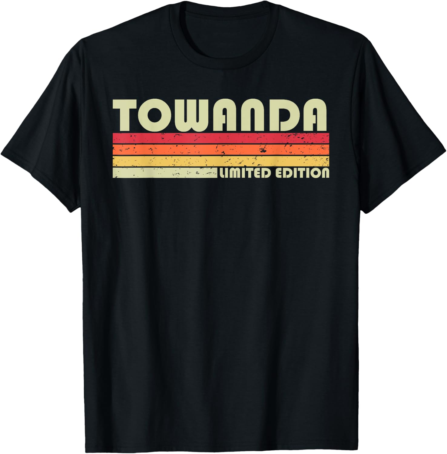 TOWANDA Name Personalized Retro Vintage 80s 90s Birthday T-Shirt - T-Shirt | Black