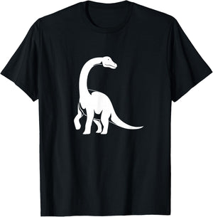 Vintage Long Neck Dinosaur Brachiosaurus T-Shirt - T-Shirt | Black