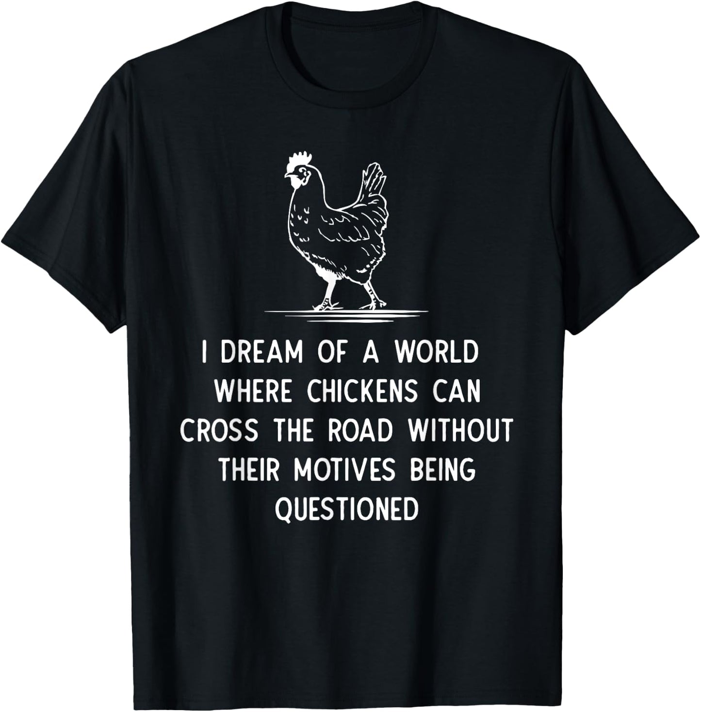 Funny Chicken Themed Gift Hen Lover Related Humour Joke T-Shirt - T-Shirt | Black