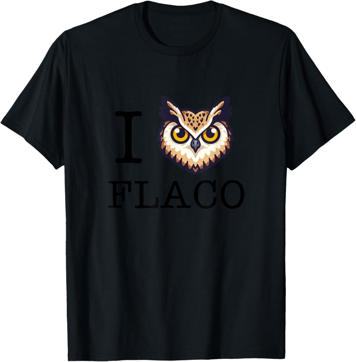 I Love Flaco New York NYC Eurasian Eagle-Owl Zoo Escape T-Shirt - T-Shirt | Black