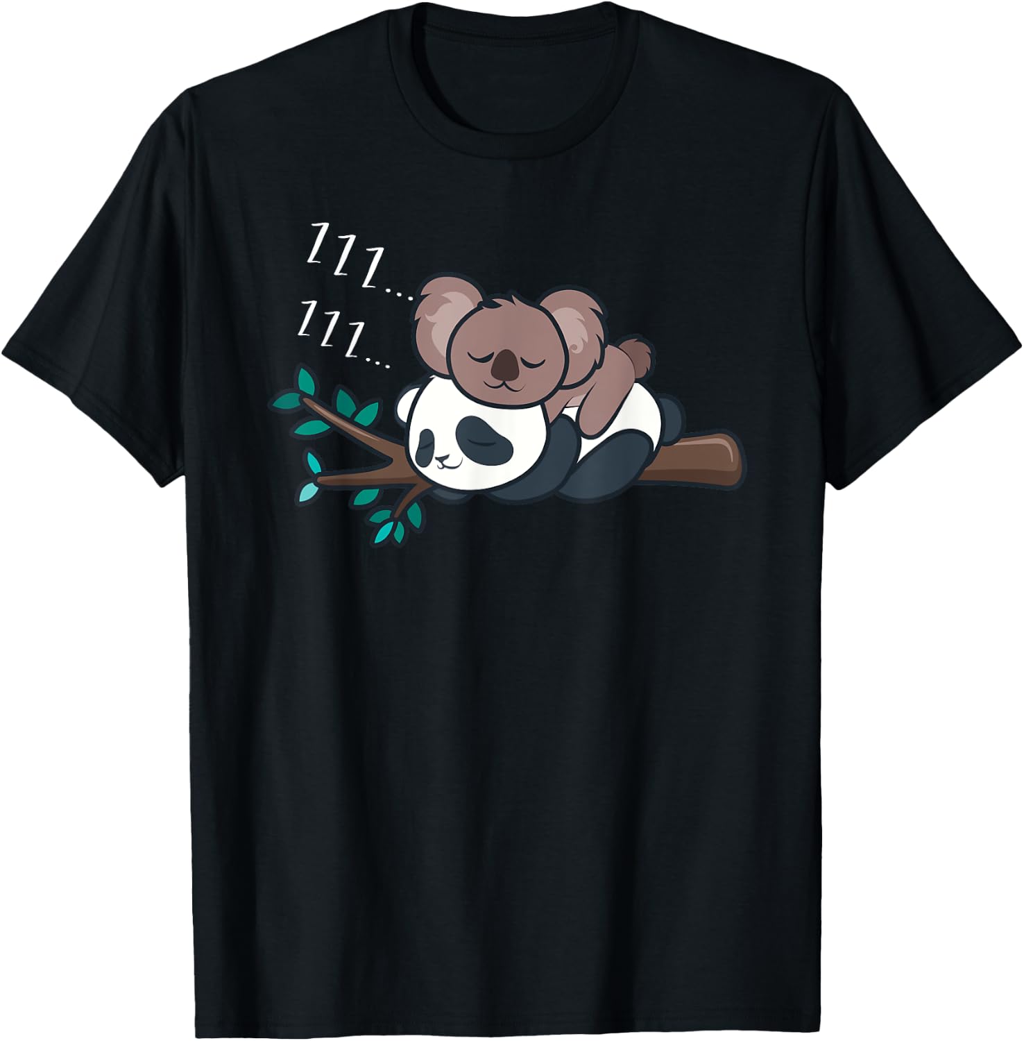 Panda Shirt Women & Cute Panda Lover Gifts Men Women Kids Panda Lover Gift Panda Koala Black -Kids Short Sleeve Classic Fit Cotton Blend Christmas Celebration T-Shirt - T-Shirt | Black