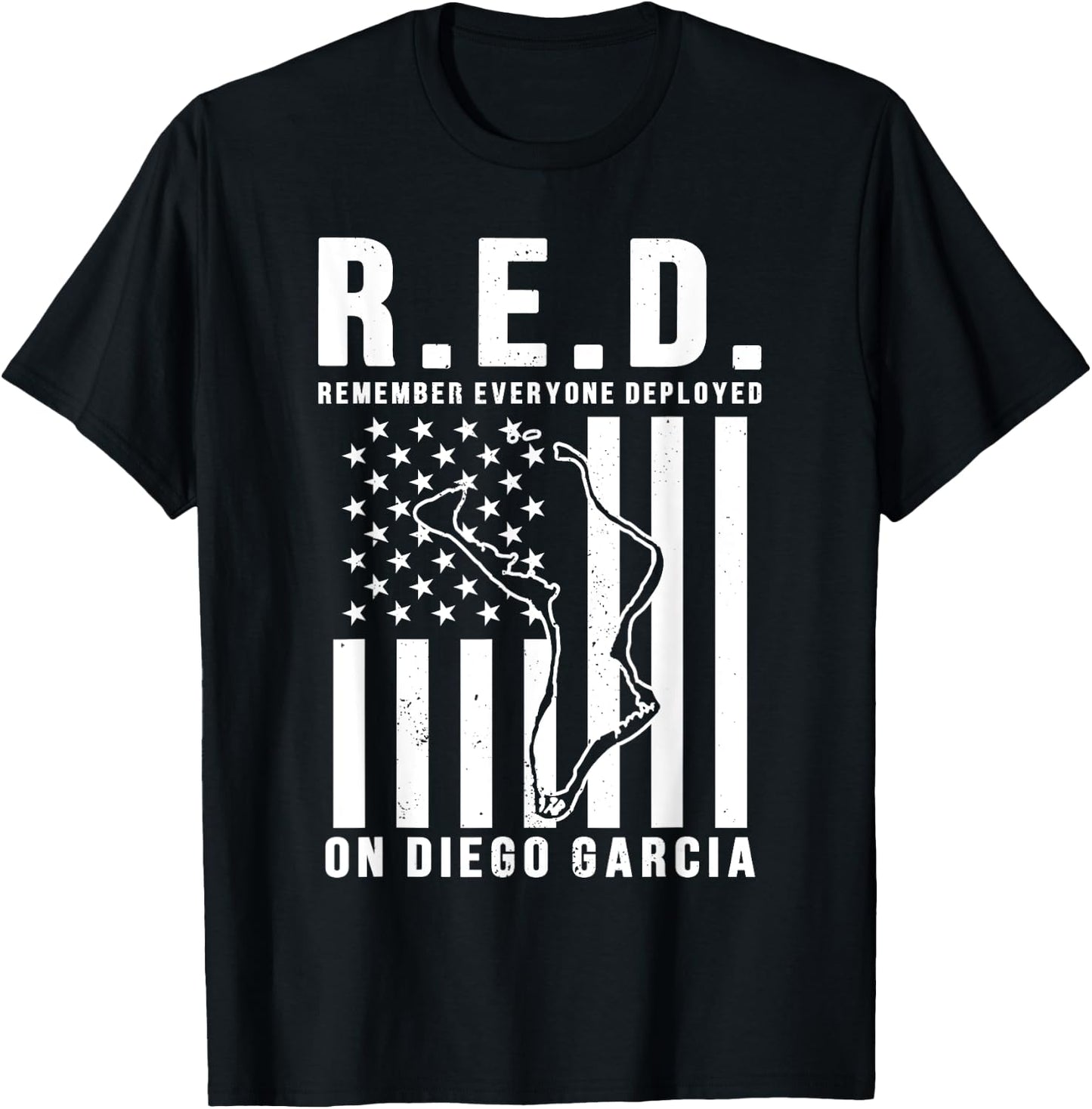 Deployed to Diego Garcia- RED Fridays T-Shirt - T-Shirt | Black