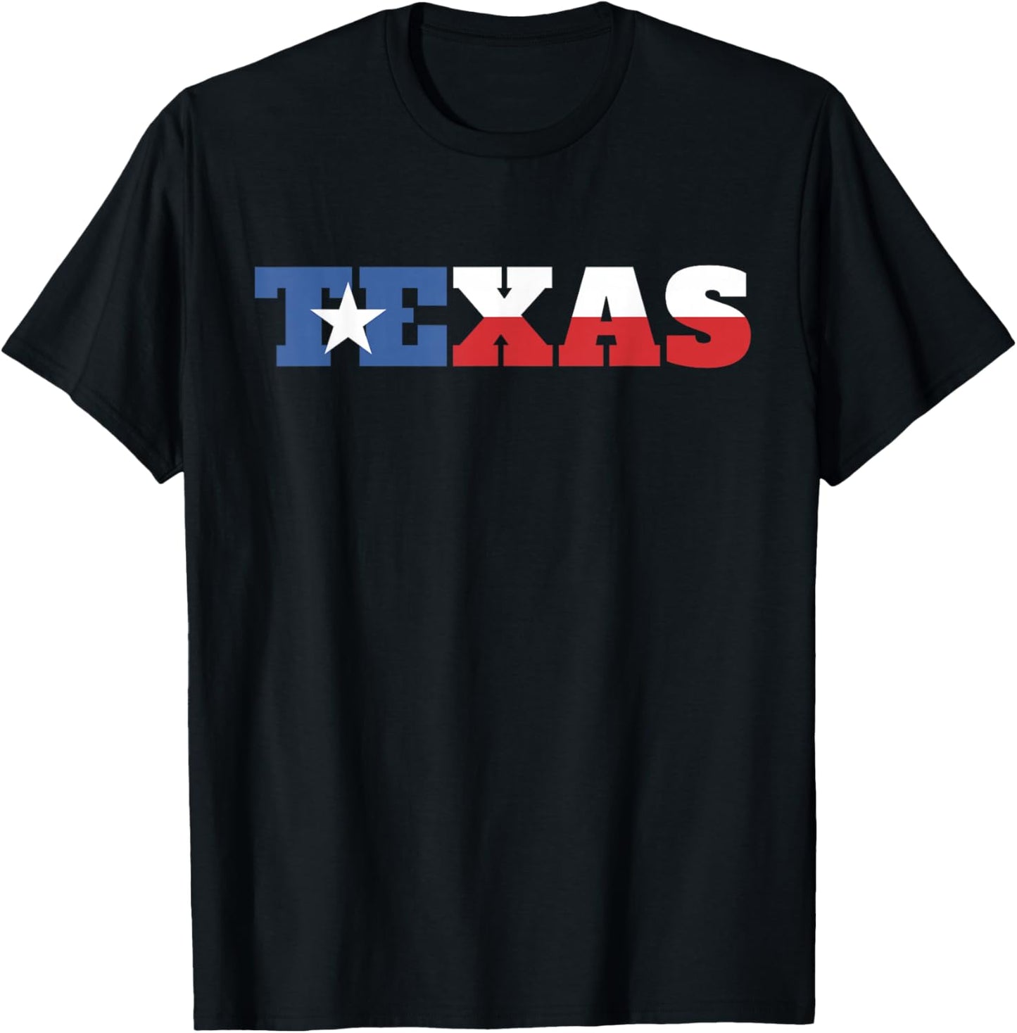 Texas Flag Gift Cool USA US Pride American State Proud Texas T-Shirt - T-Shirt | Black