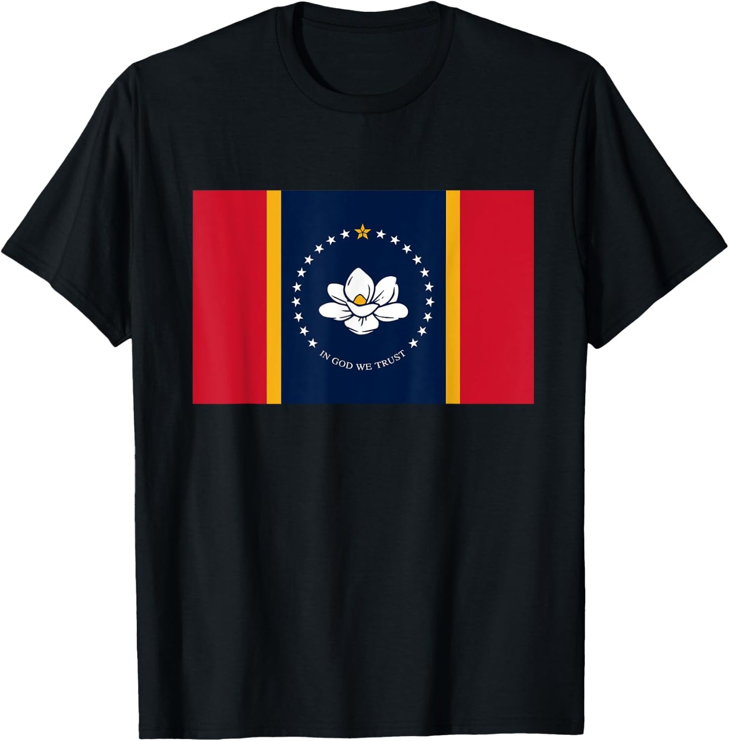 Mississippi New State Flag T-Shirt - T-Shirt | Black