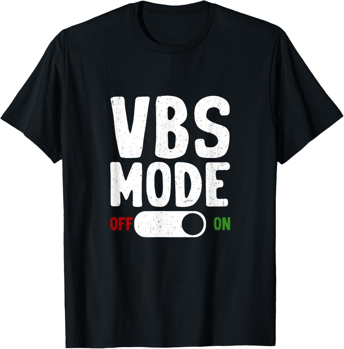 VBS Vacation Bible School Mode On Summer Christian Teacher T-Shirt - T-Shirt | Black