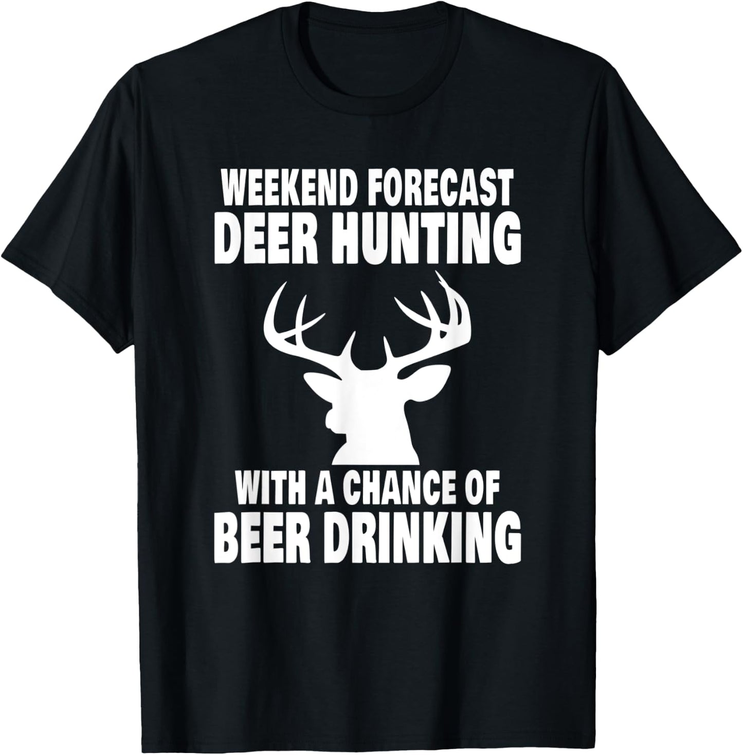 Funny Deer Hunting Camp T-Shirt - T-Shirt | Black