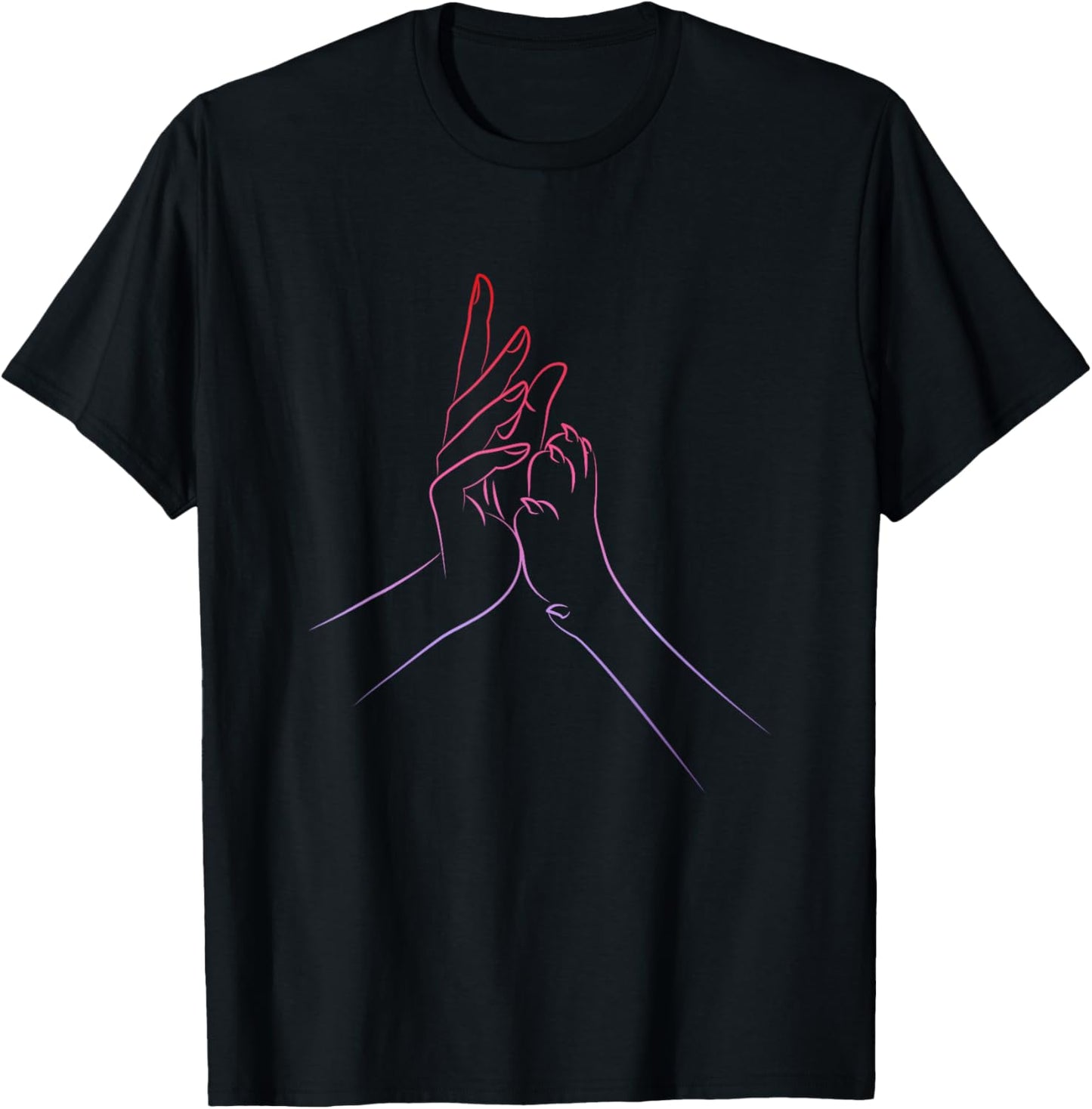 Dog Dogs Paw Hand Love Lover Women Man T-Shirt - T-Shirt | Black