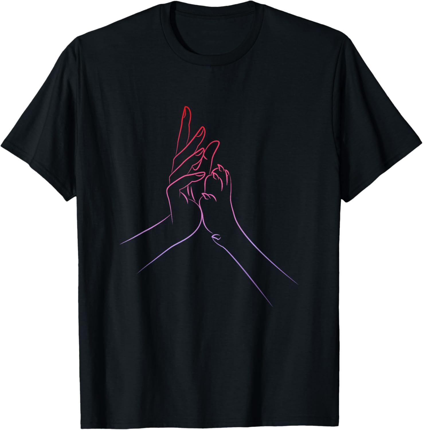 Dog Dogs Paw Hand Love Lover Women Man T-Shirt - T-Shirt | Black