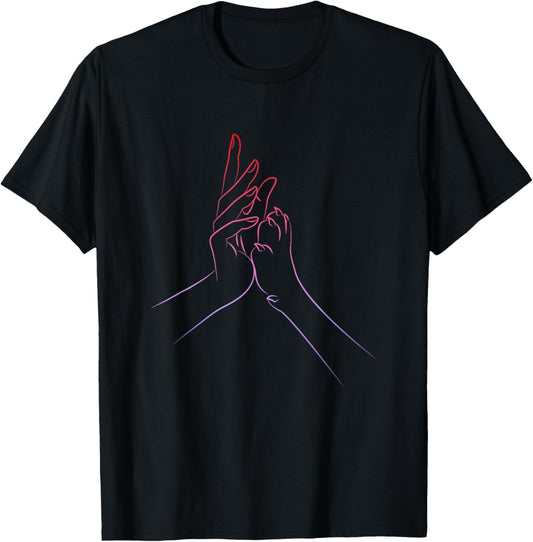 Dog Dogs Paw Hand Love Lover Women Man T-Shirt - T-Shirt | Black
