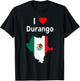 I Love Durango Mexico T-Shirt - T-Shirt | Black