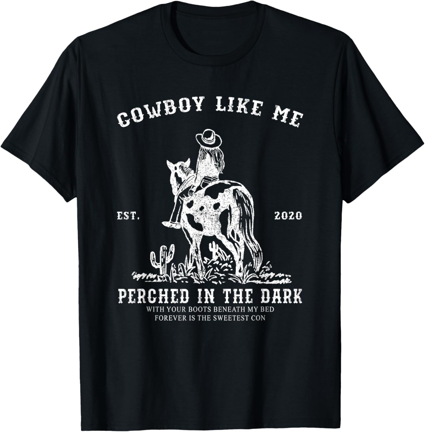 You're A Cowboy Like Me Vintage Cowgirl Horse Lover T-Shirt - T-Shirt | Black