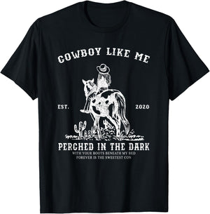 You're A Cowboy Like Me Vintage Cowgirl Horse Lover T-Shirt - T-Shirt | Black