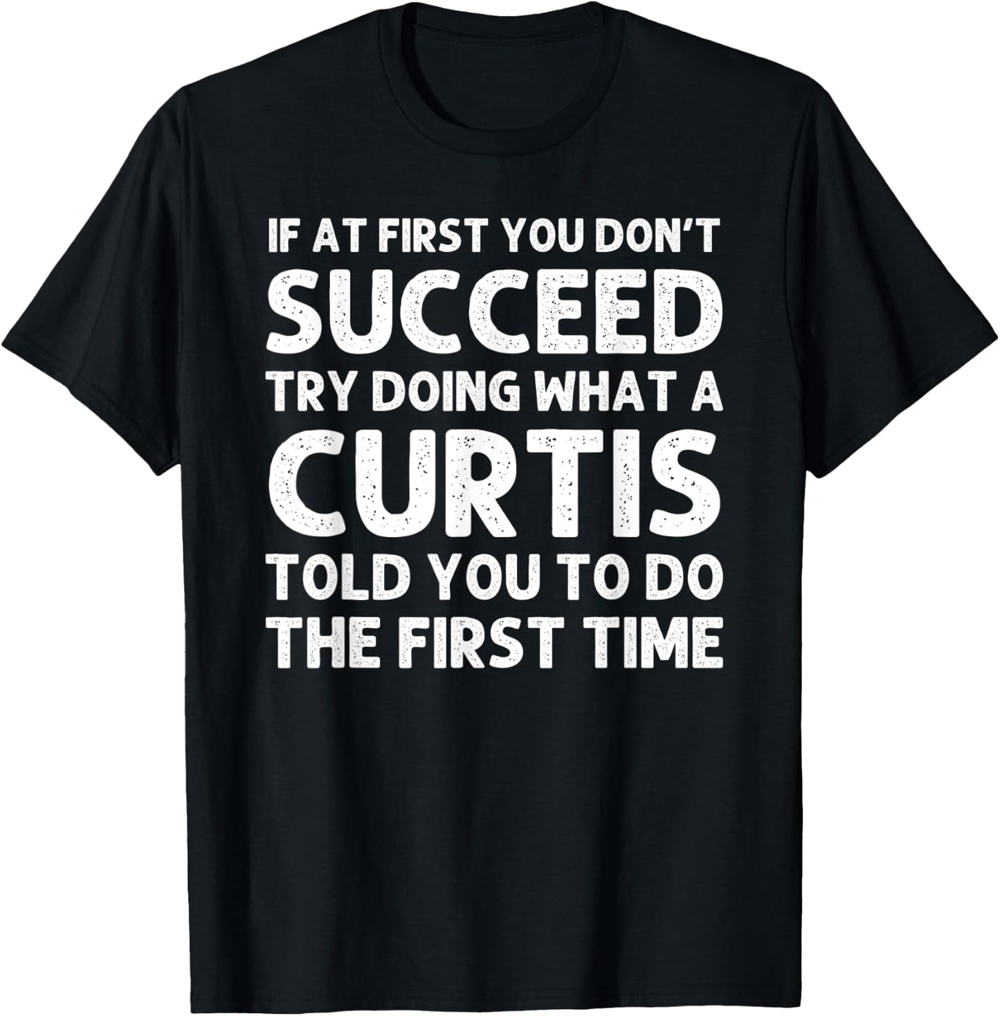 CURTIS Funny Surname Family Tree Birthday Reunion Idea T-Shirt - T-Shirt | Black