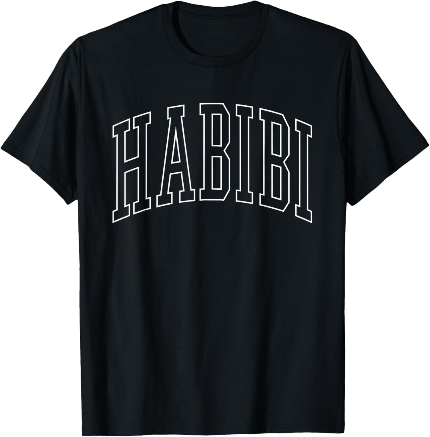 Habibi Lebanese Preppy Lebanon Arabic T-Shirt - T-Shirt | Black
