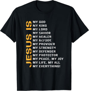Christian Faith Religion Jesus Lover Gift Jesus T-Shirt - T-Shirt | Black