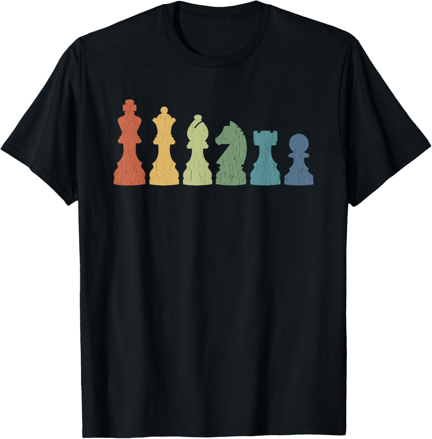 Funny Chess Pieces Board Game Lover Player Themed Chess Gift Small T-Shirt - T-Shirt | Black