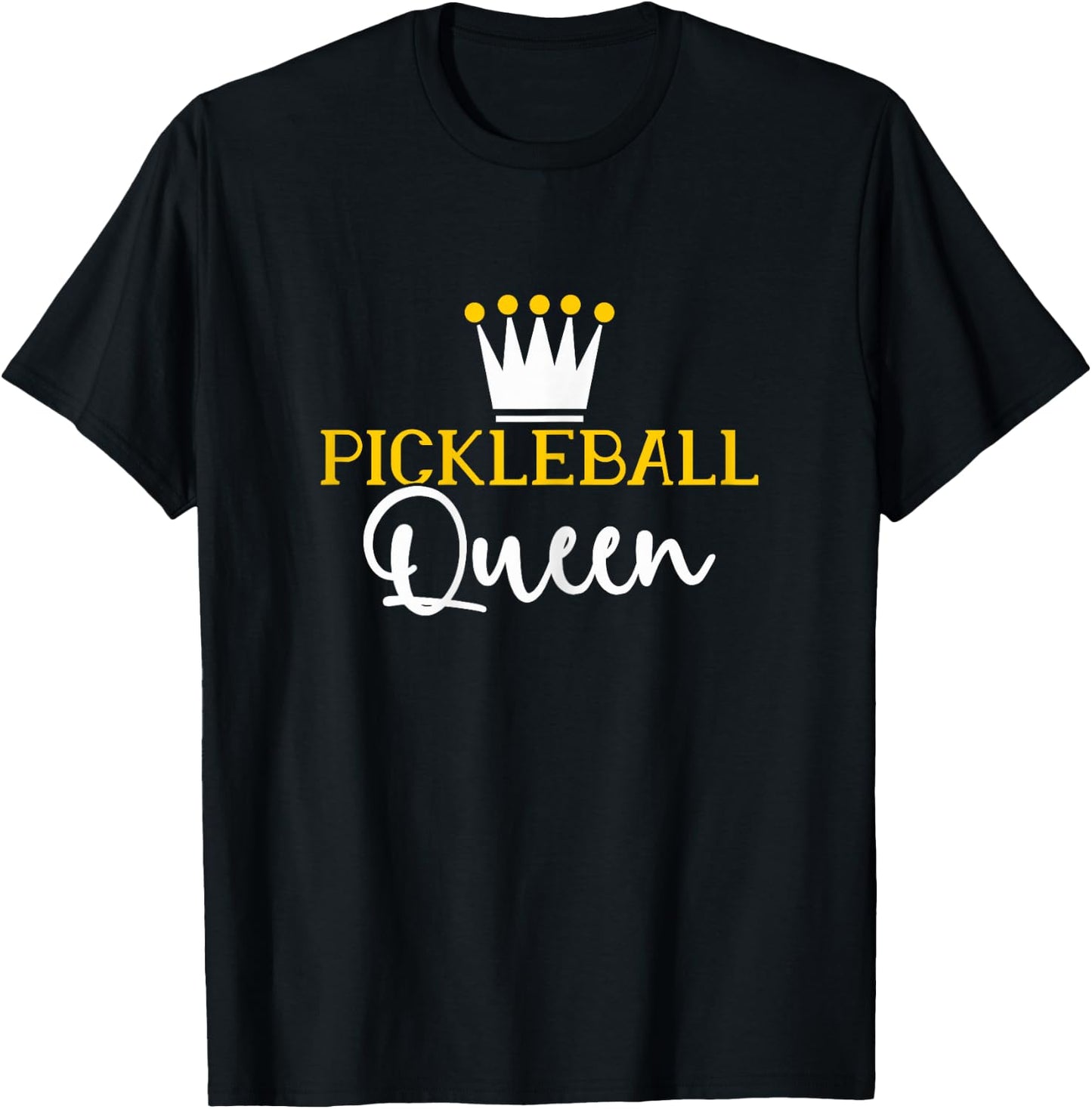 Pickleball Queen T-Shirt - T-Shirt | Black