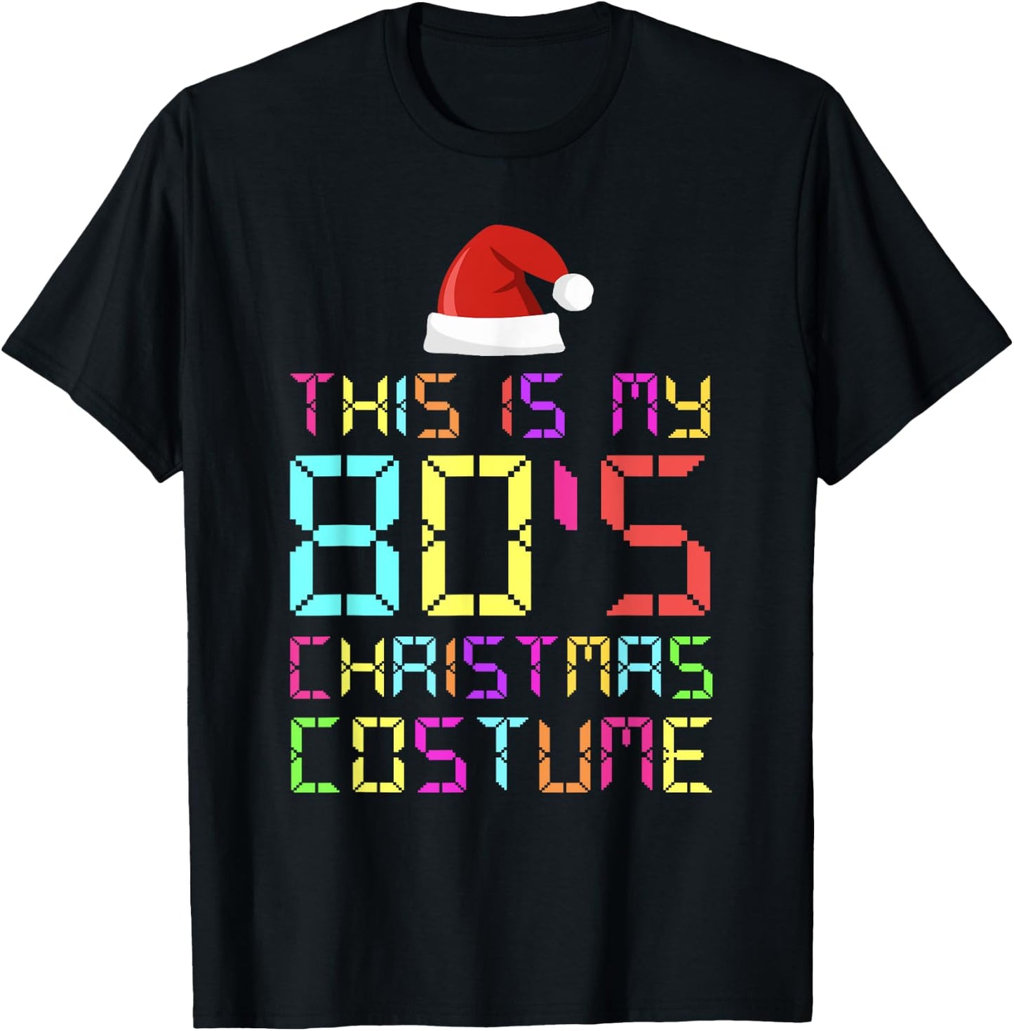 This Is My 80's Christmas Costume Matching Pajama Men Women T-Shirt - T-Shirt | Black