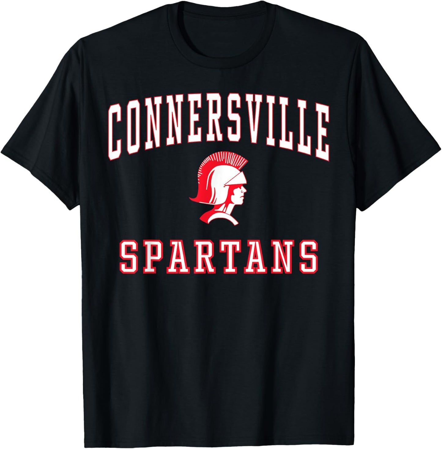 Connersville High School Spartans C1 T-Shirt - T-Shirt | Black