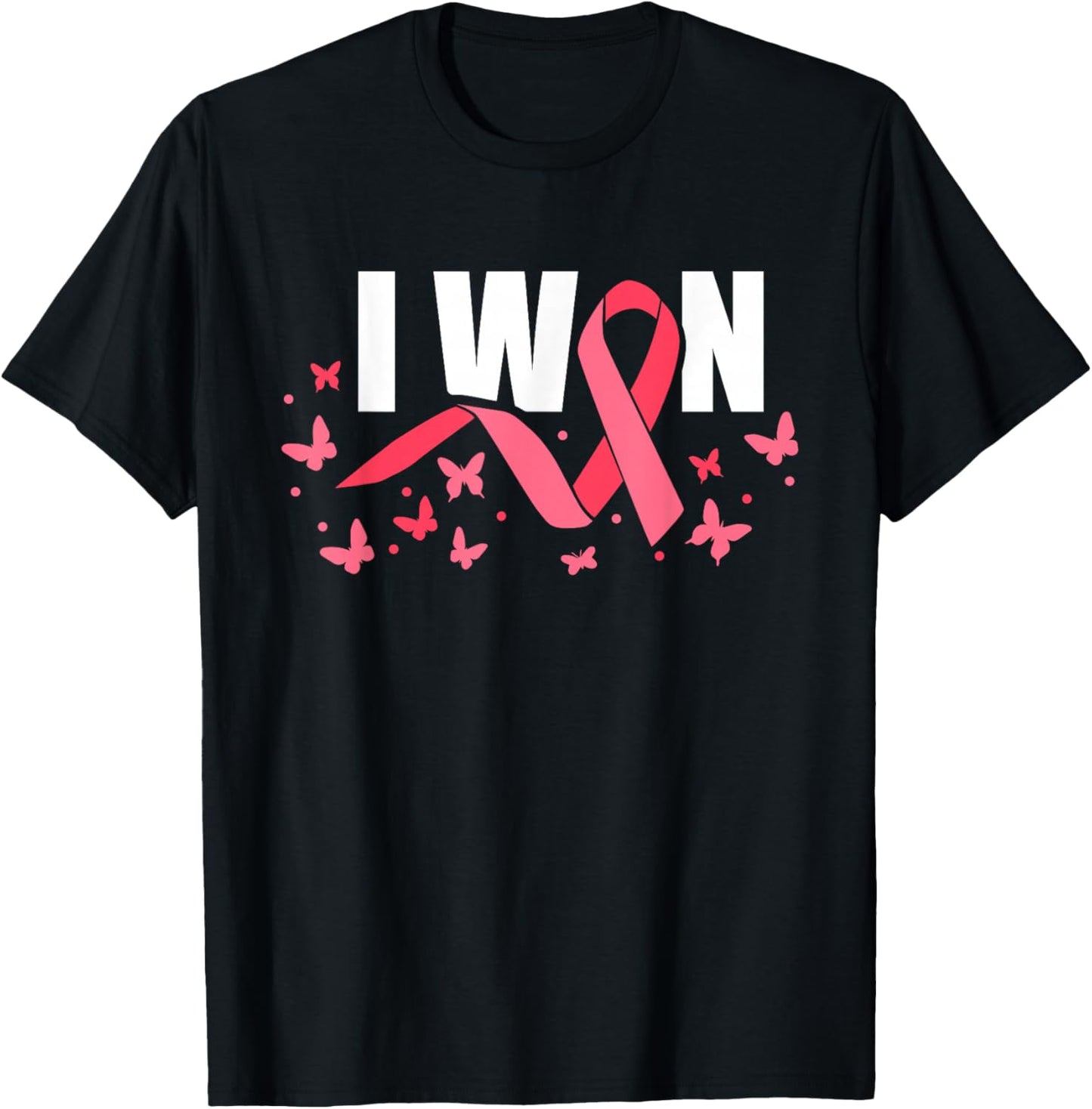 I Have Won Breast Cancer Fighter Pink T-Shirt - T-Shirt | Black