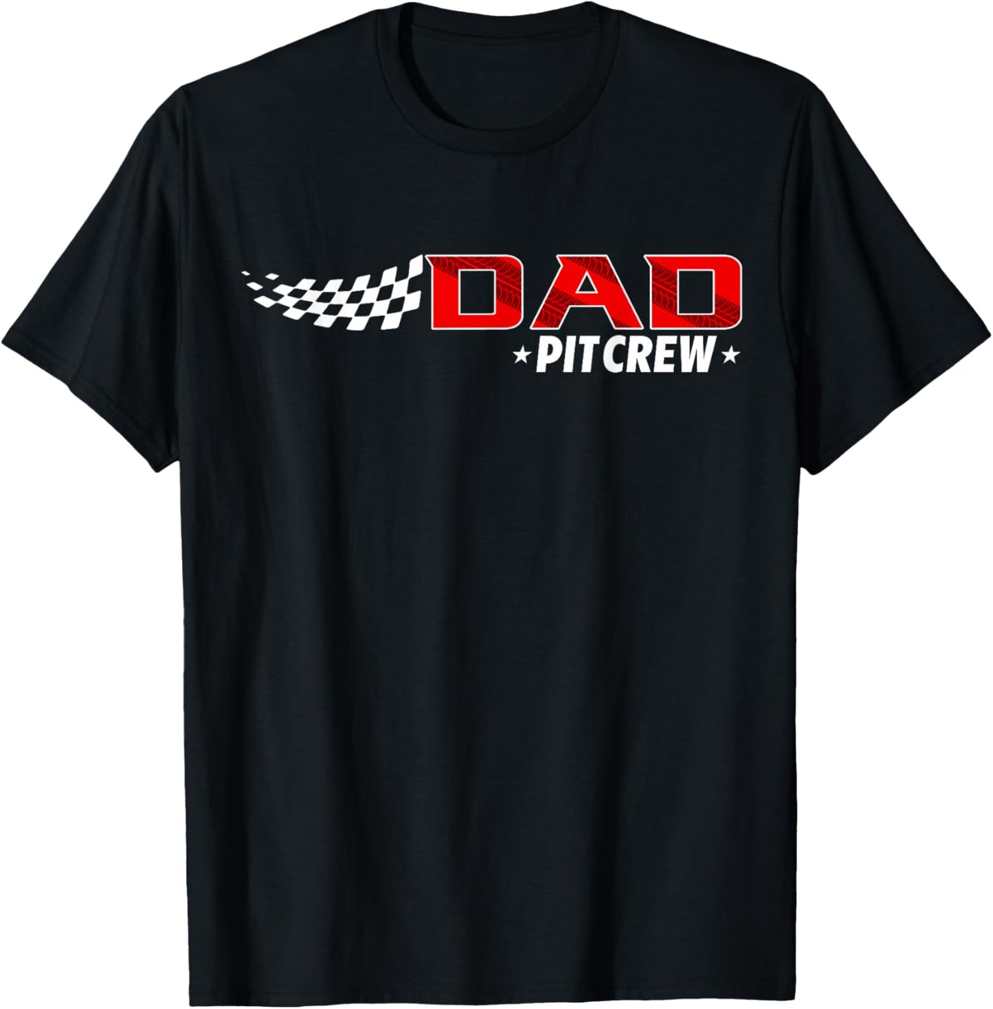 Race Car Birthday Party Racing Family Dad Pit Crew T-Shirt - T-Shirt | Black