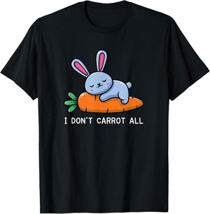Bunny Shirt, I Don't Carrot All Pet Bunny T-Shirt - T-Shirt | Black