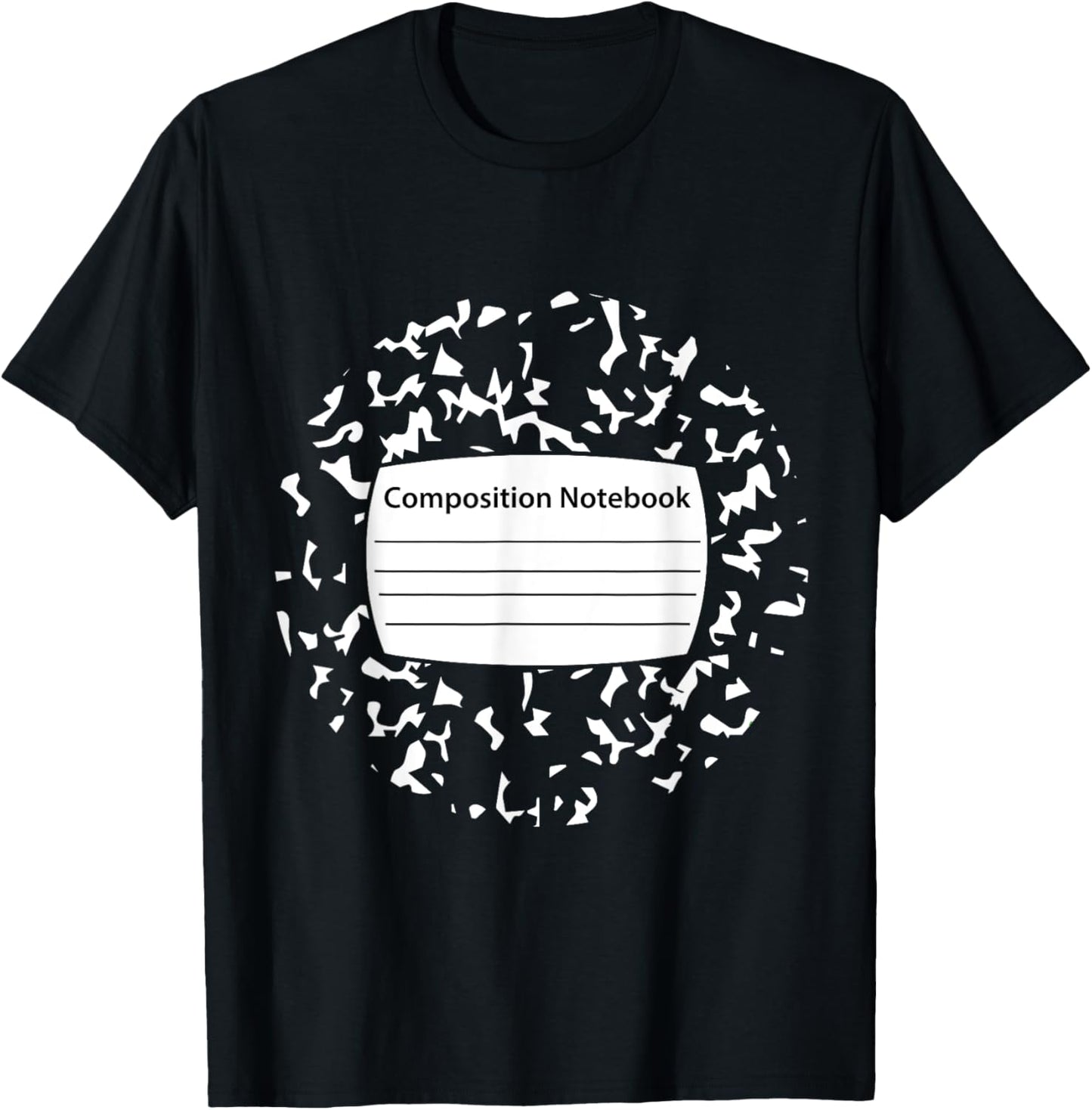 Composition Notebook Costume - Matching Group Halloween T-Shirt - T-Shirt | Black
