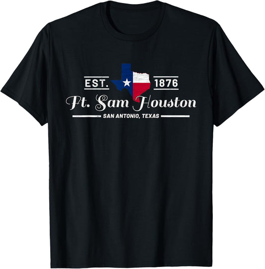 Fort Sam Houston San Antonio Texas Tx Souvenir Gifts T-Shirt - T-Shirt | Black