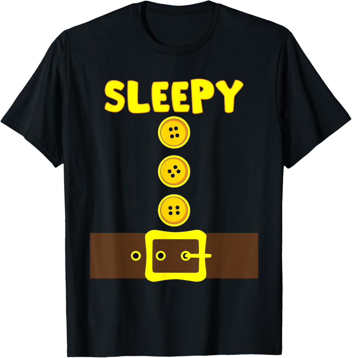 Dwarf Easy Halloween Men Women Kids Matching Family Costume T-Shirt - T-Shirt | Black