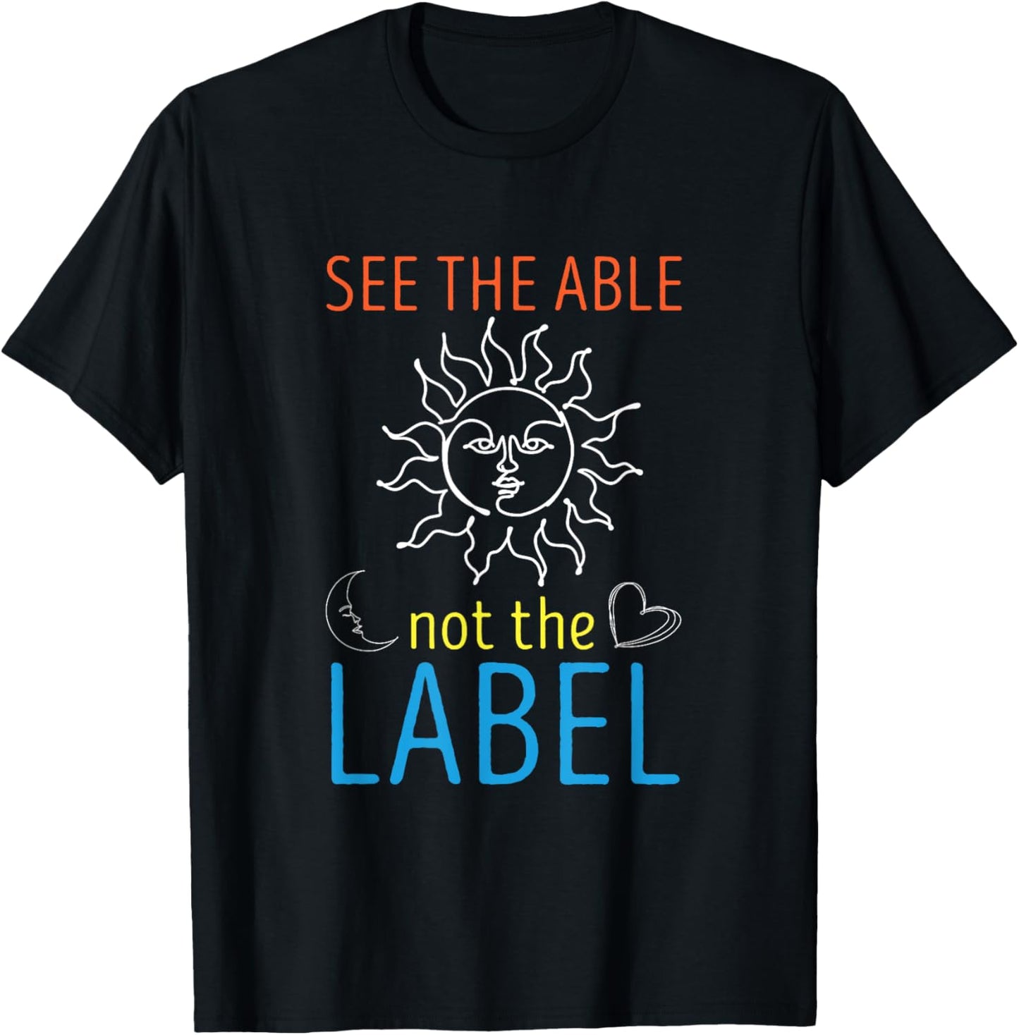 School Educational Assistant See The Able Paraprofessional T-Shirt - T-Shirt | Black