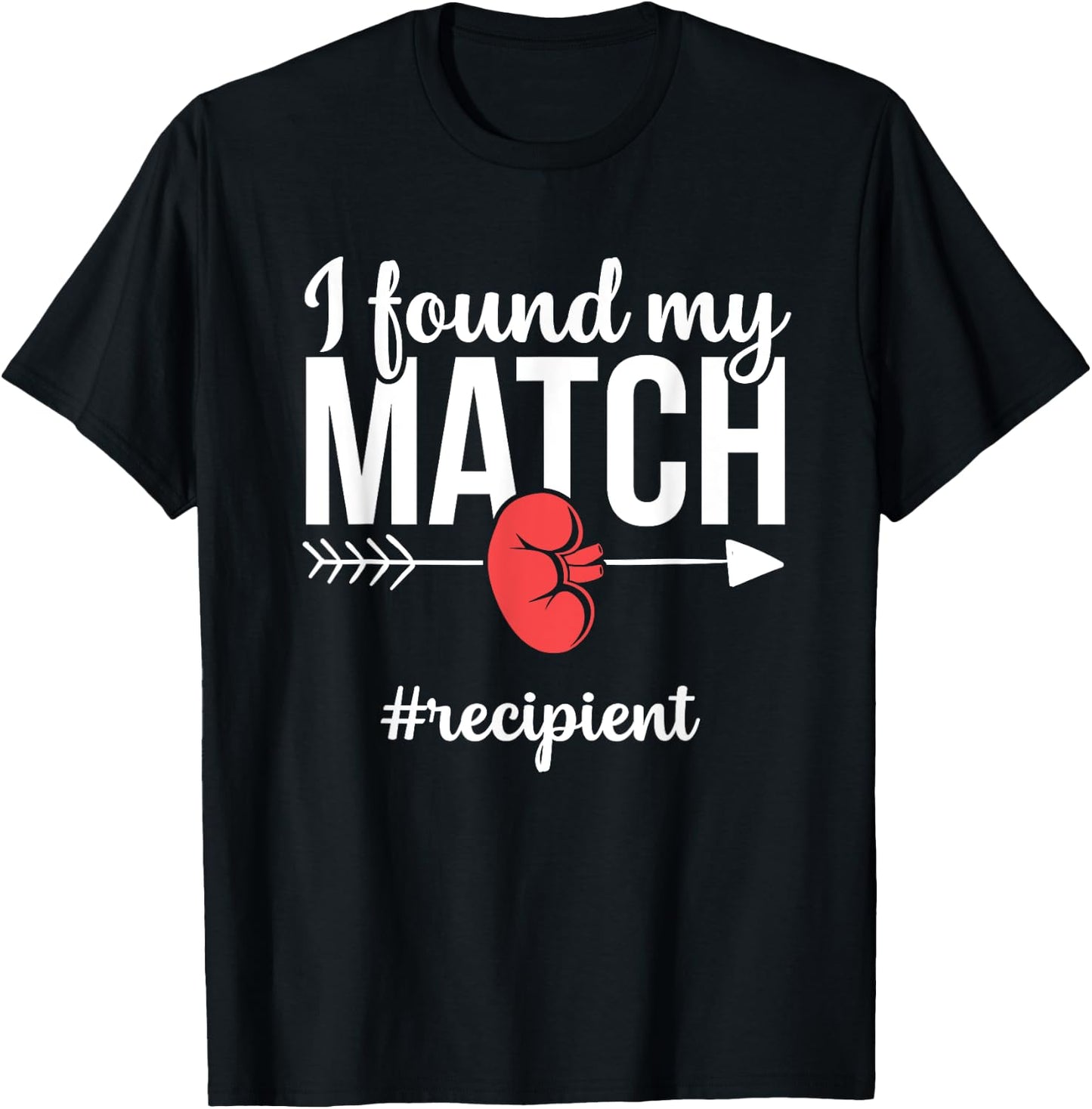 Kidney Transplant Recipient Funny Matching Recovery T-Shirt - T-Shirt | Black