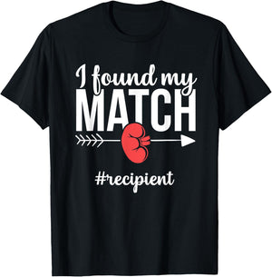 Kidney Transplant Recipient Funny Matching Recovery T-Shirt - T-Shirt | Black