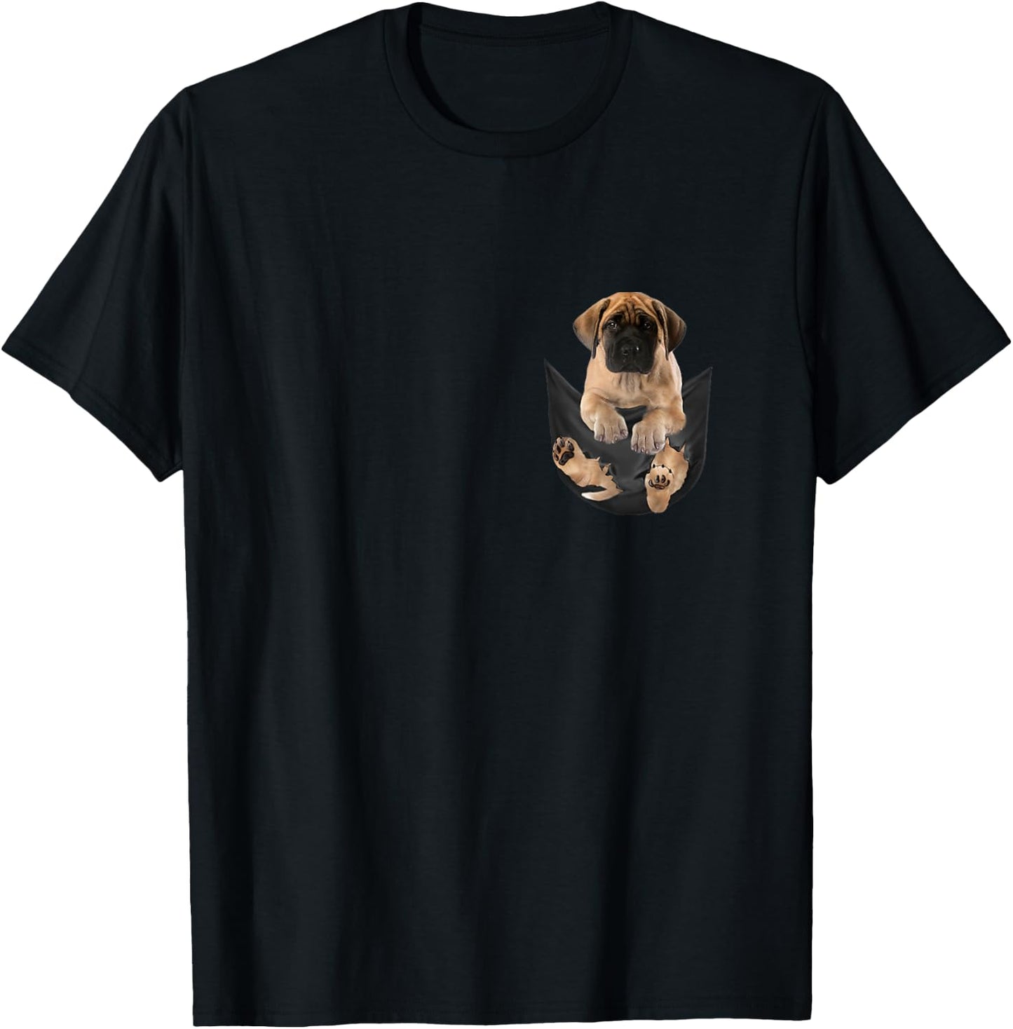 Dog Lovers Gifts Mastiff in Bag Women Girls Kids T-Shirt - T-Shirt | Black