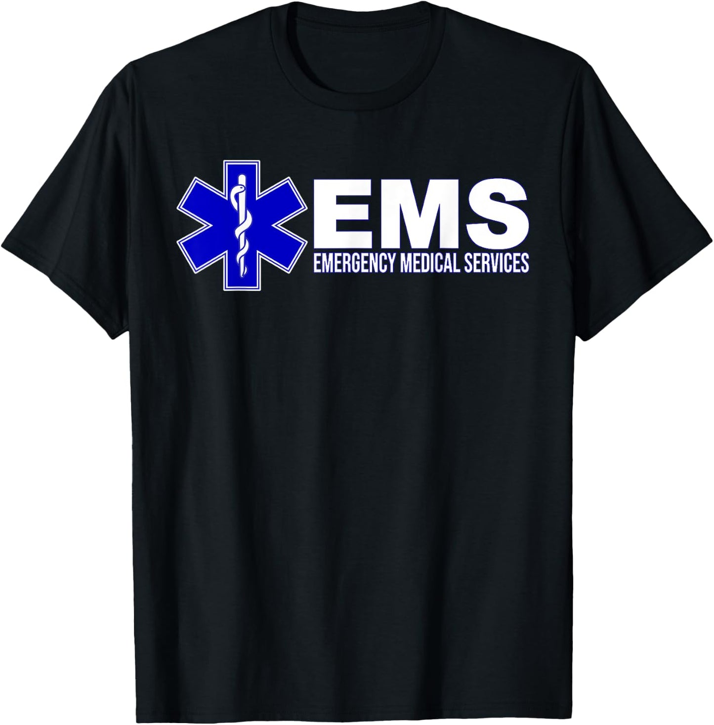 Ems Star of Life Emergency Medical Services Paramedic Emt T-Shirt - T-Shirt | Black