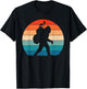 Funny Bigfoot Golf Vintage Retro Sasquatch Playing Golf Gift T-Shirt - T-Shirt | Black